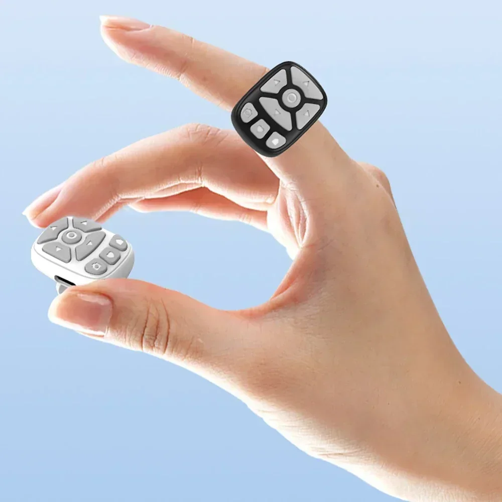 Télécommande vidéo YPMobile, contrôleur de caméra Selfie Stick, télécommande Bluetooth compatible Tiktoks, télécommande de doigt