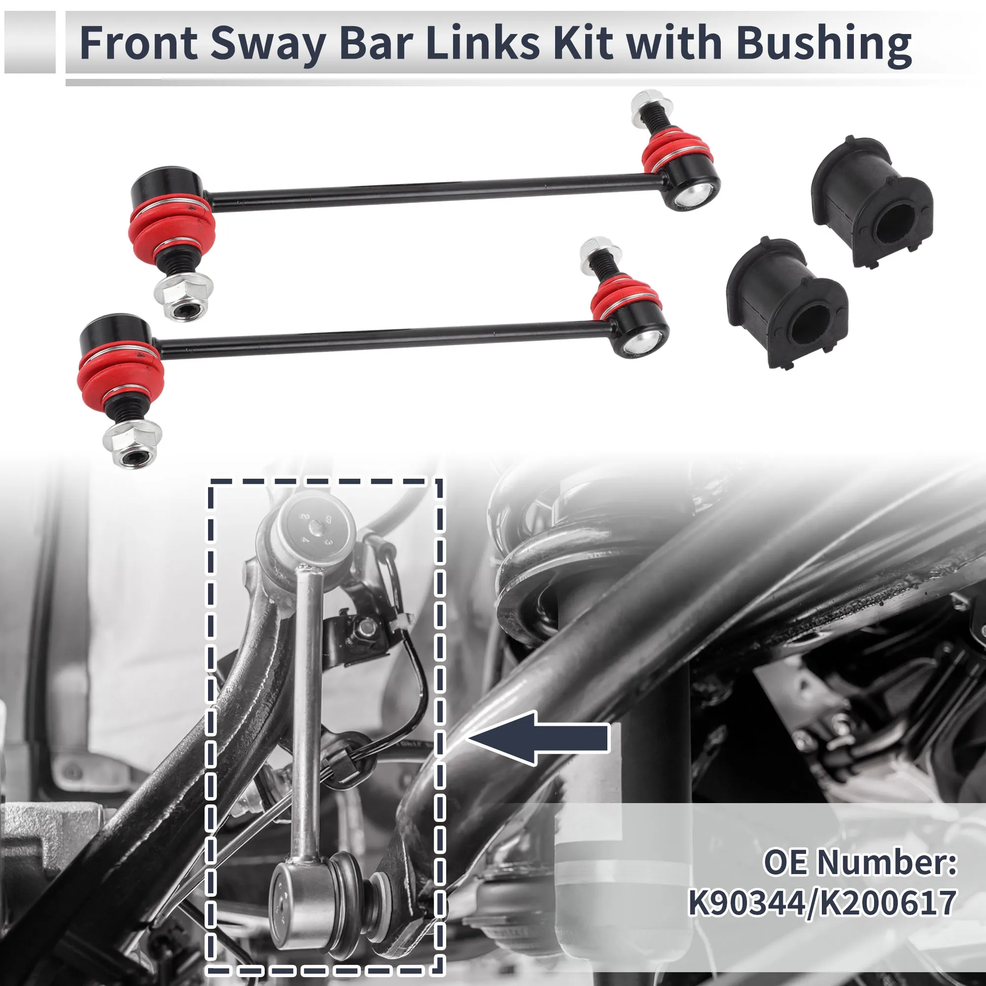 

Тяги переднего стабилизатора UXCELL с втулкой из 2 шт. для Mazda 3 04-09 No K90344 1 комплект