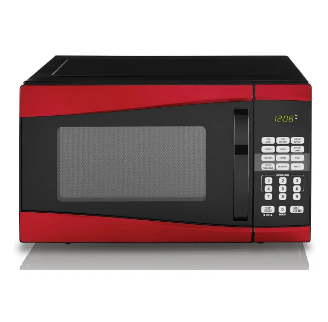 0.9 Cu. ft. 900W Red Microwave Oven