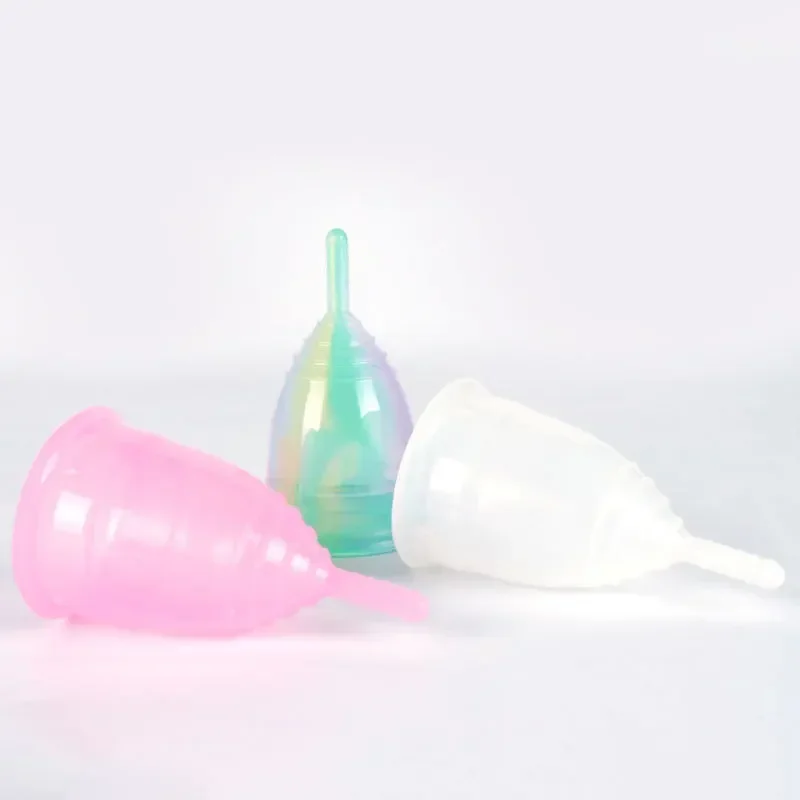 

Menstrual Cup Medical Silicone Women's Hygienic Collector Kit Silicon Female Hygiene Menstruation Period Cups Vagina Personal