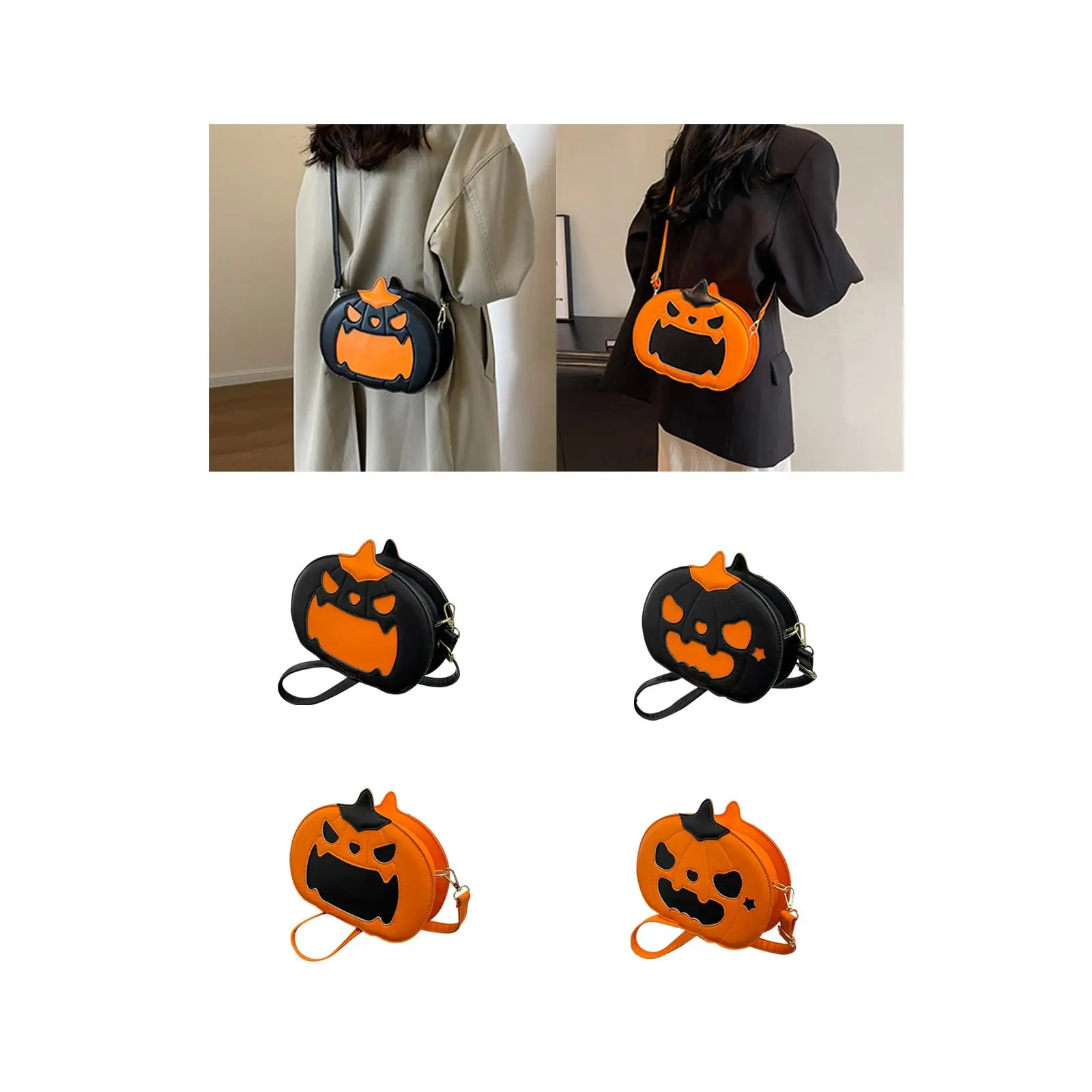 

Pumpkin Crossbody Bag Lightweight Stylish Trendy Simple Travel Purse Womens
