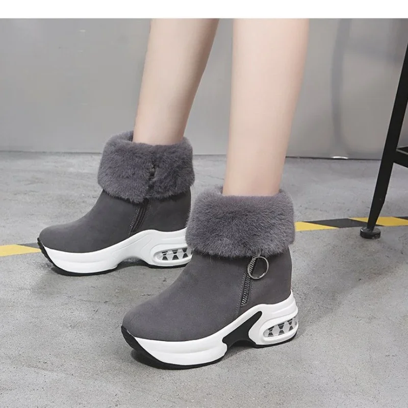 Winter Women Warm Sneakers Platform Snow Boots 2024 Ankle Boots Female Causal Shoes Ankle Boots for Women Lace-up Ladies Boots