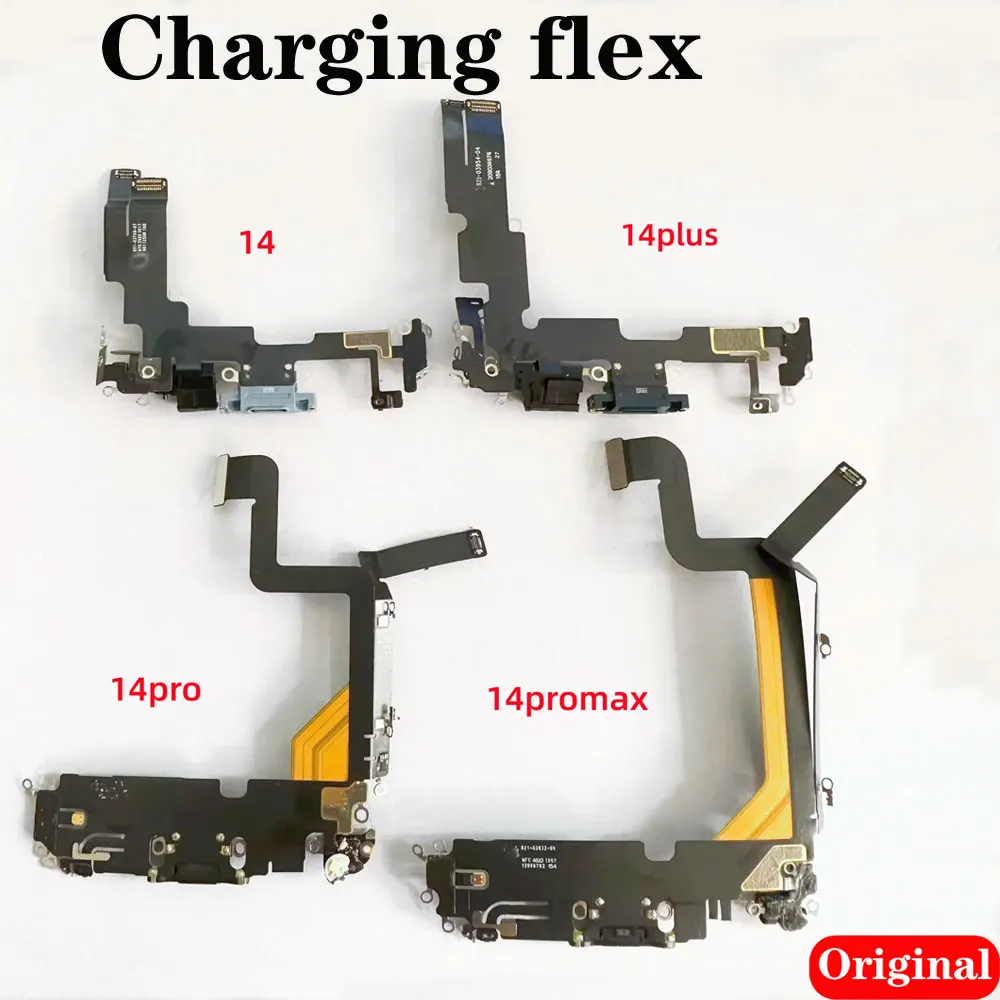 Original Charging Port For iPhone 14 14 Plus Replacement Dock Connector With Mic For Iphone 14 pro max parts