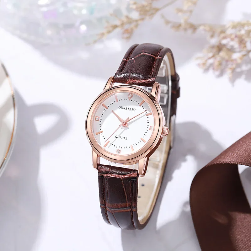 Fashion Couple Leather Strap Watches Women Quartz Watch Trend Student Watch Luxury Clock Relojes Mujer Relogio Feminino