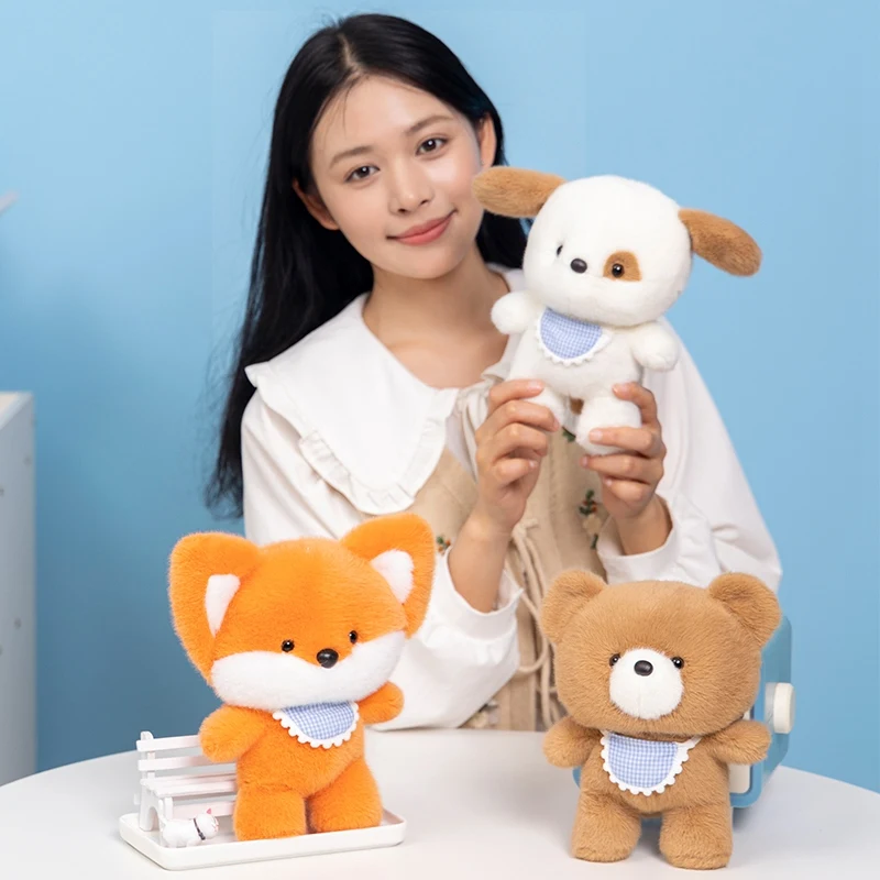 

Kid's Accompany Dolls Soft Little Bear Plush Toy Dog Pet Animal Plush Doll Cartoon Animal Cute Plush Bear Doll Boys Girls