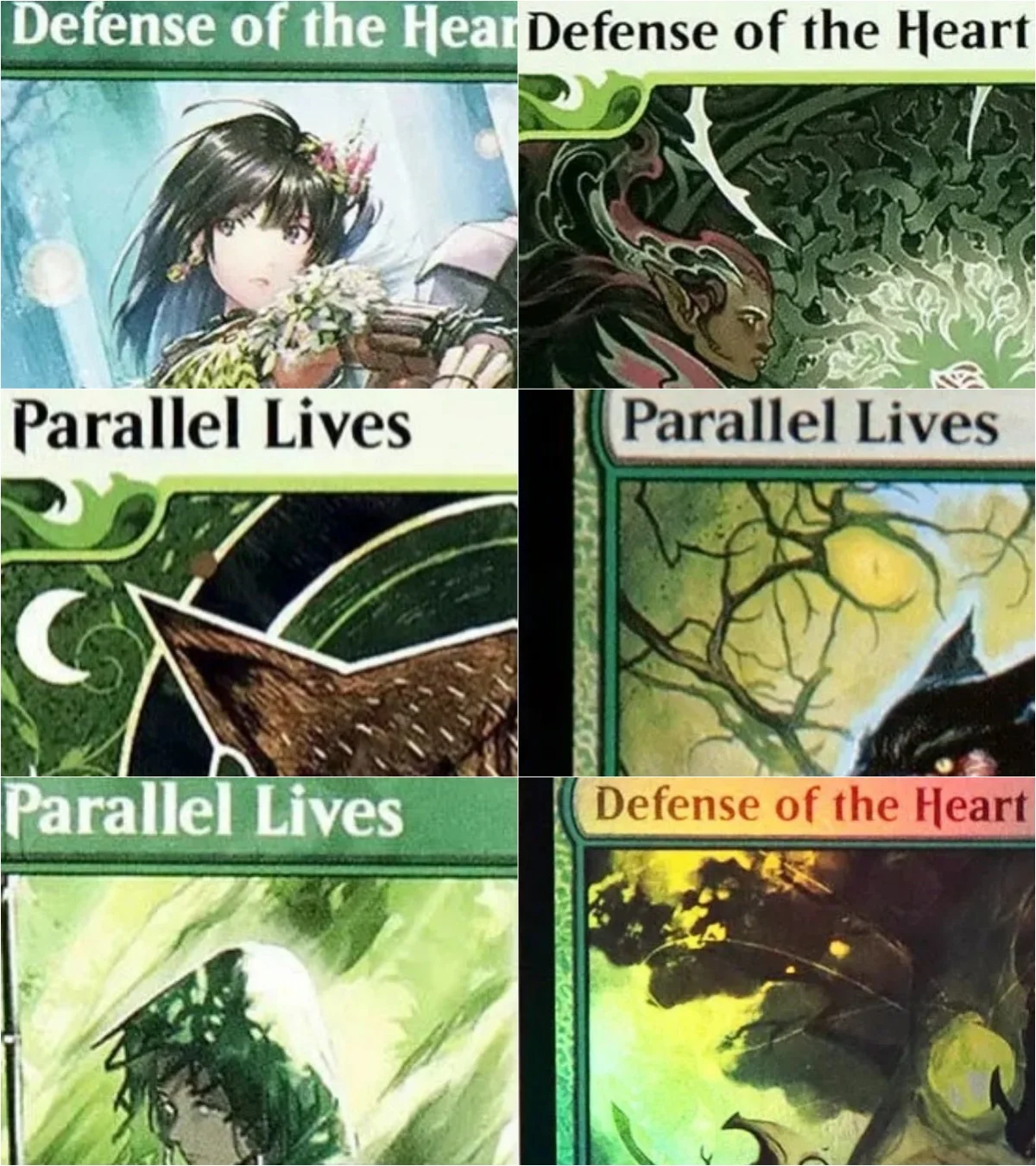 

”Defense of the Heart/parallel lives“ TCG Magical proxy Cards Game Black Top Quality Cards Gathering Board Game Trading Cards
