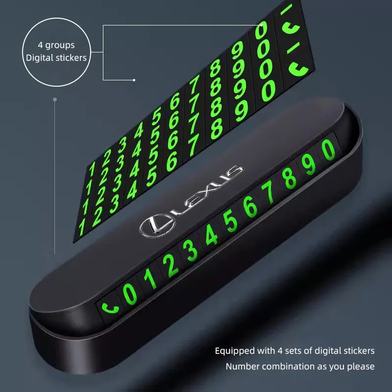 مواقف السيارات رقم الاتصال لوحة نقل بطاقة اتصال السيارة لكزس FSPORT LBX NX RX 350h 450h ES UX 300e GS GX IS LS LX CT LC RC #2