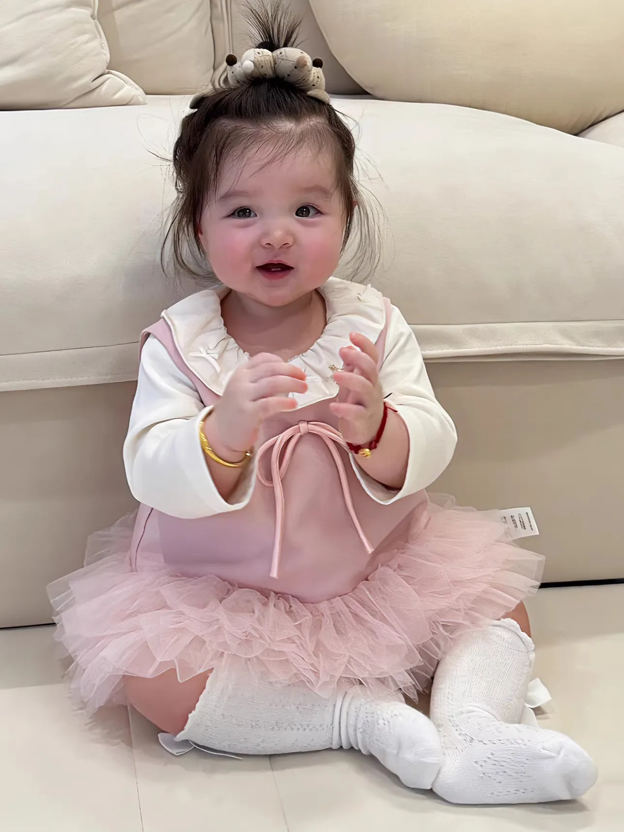 春の季節限定女の子用衣装プリンセススカートベストベビーガールズメッシュドレスツーピースセットキュートスタイル誕生日に最適な服