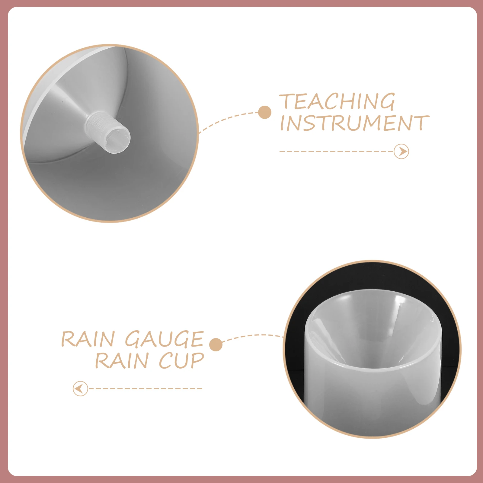 

1 Set Rain Gauge Plastic Easy Read Accurate Lawn Garden Farming Cone Shape Clear Tube Water Level Gauges Supplies
