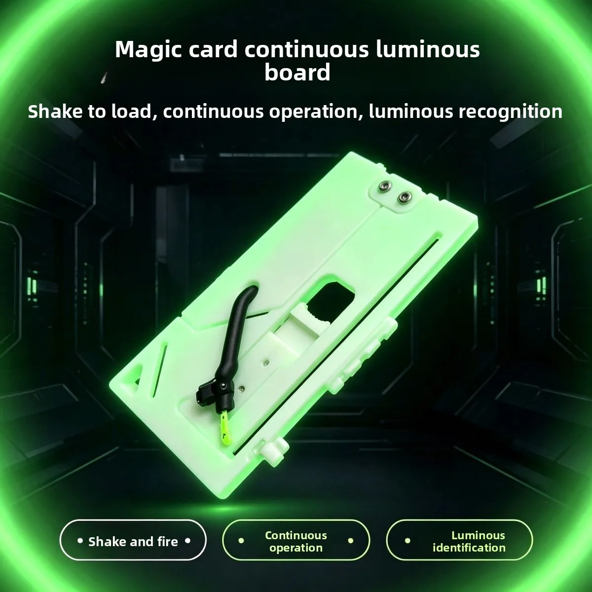 Magic Card SLINGSHOT Shot Night Glow Toy Bow Launcher Portable Children's Toy Pocket Foldable Deformable Foldable Stress Relief