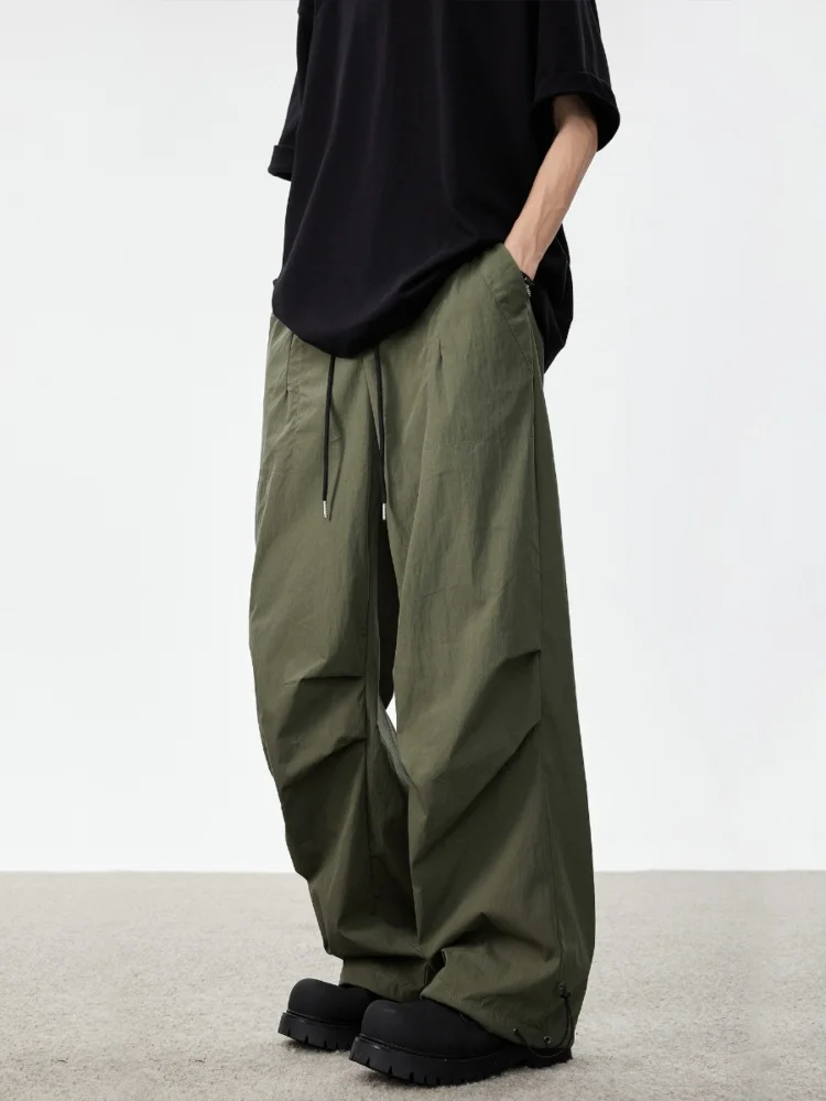 

Мужские повседневные брюки в стиле милитари для десантников, осенняя новинка, свободные широкие брюки, молодежные, с отворотами, Vitali Sle