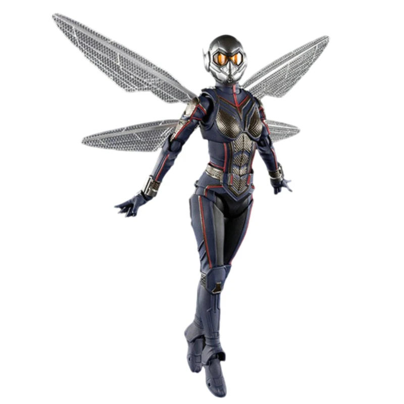 Avengers 4 Endgame SHF Wasp Woman Articulated Action Figure Model Boxed Set Desktop Collectible Decoration Dolls Toys