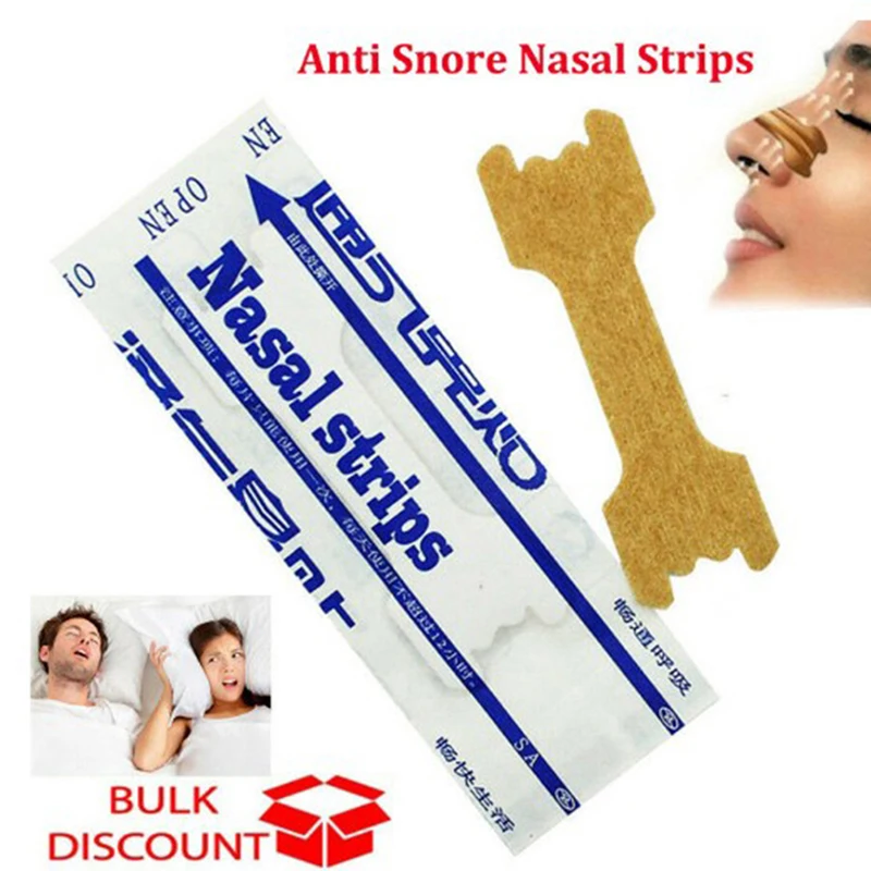 5Pcs Nasal Strip Anti-Snoring Improve Sleep Ventilation Nose Sticker Breathe Right Tool Health Care Patch Sleep Aid Adult Child