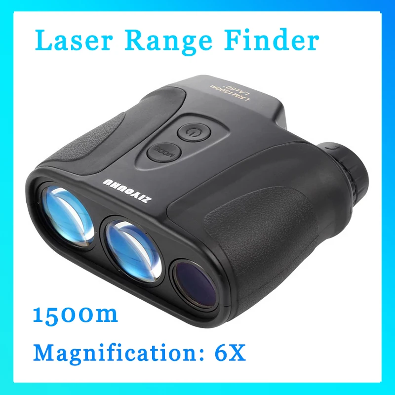 1500m Laser Range Finder High Precision Distance Ranging Angle Height Speed Level Distance Rangefinder for Hunting Measure