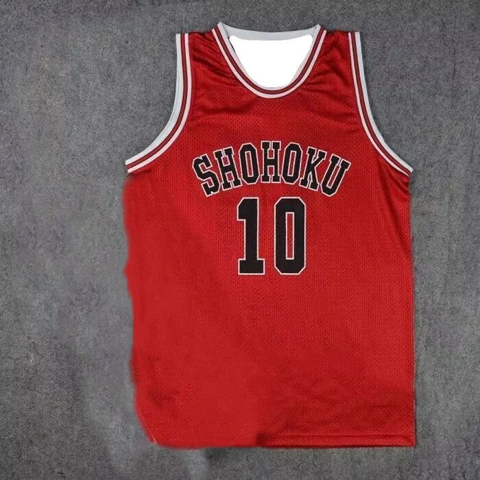 

2025 Shohoku High School Trendy Graffiti Letter Vest Men's Summer Loose Plus Size Sleeveless T-Shirt Sports Fitness Top