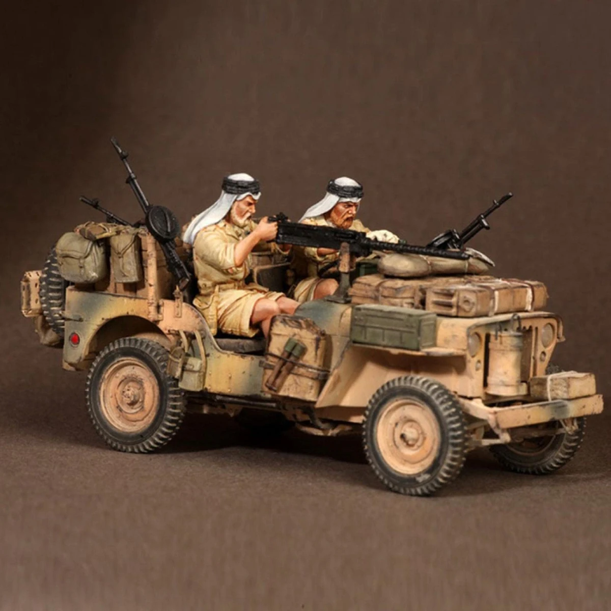 1/35 Resin figure unpainted model kit, military theme, Arab soldier patrol unassembled and unpainted GK,