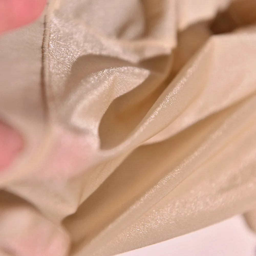 Нейлоновые трусики-сисси, эластичное нижнее белье, прозрачное нижнее белье, блестящие трусики-сисси, мужские, один размер, сексуальный однотонный цвет