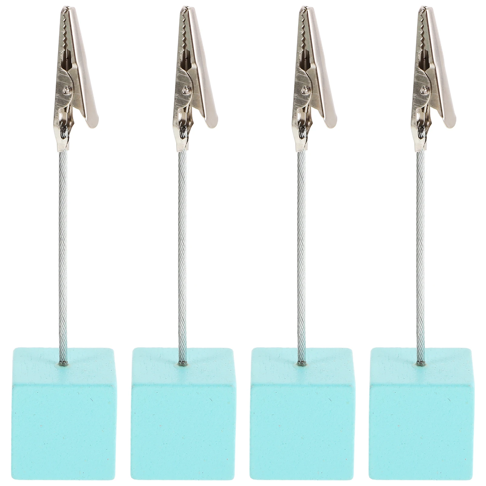 4 Stück Memo-Ordner, Kartenständer, Display, Desktop-Halter, Halter, Büroklammer, Haushalt