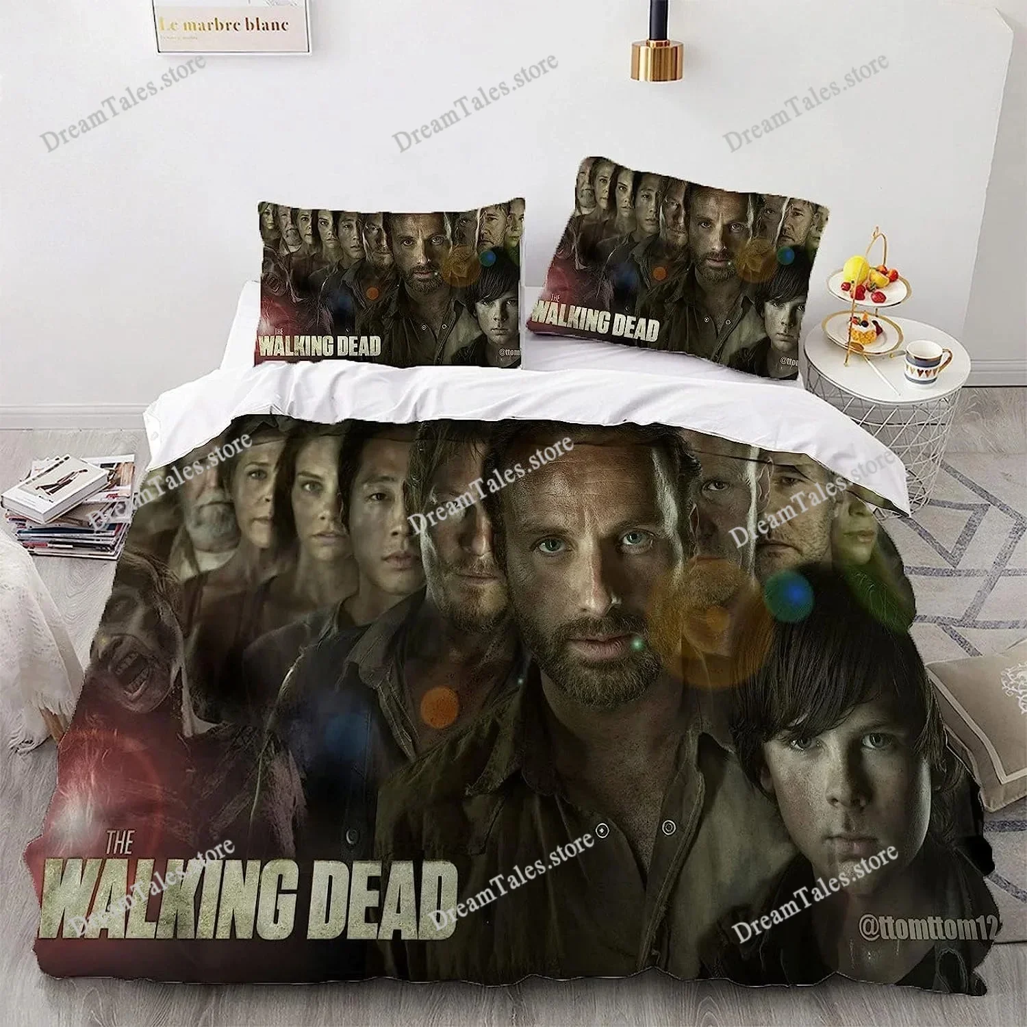 Duvet Cover The Walking Dead Bedding Set Adult Boys Girls Bedroom Decoration Kids Gift Single Double King Size963