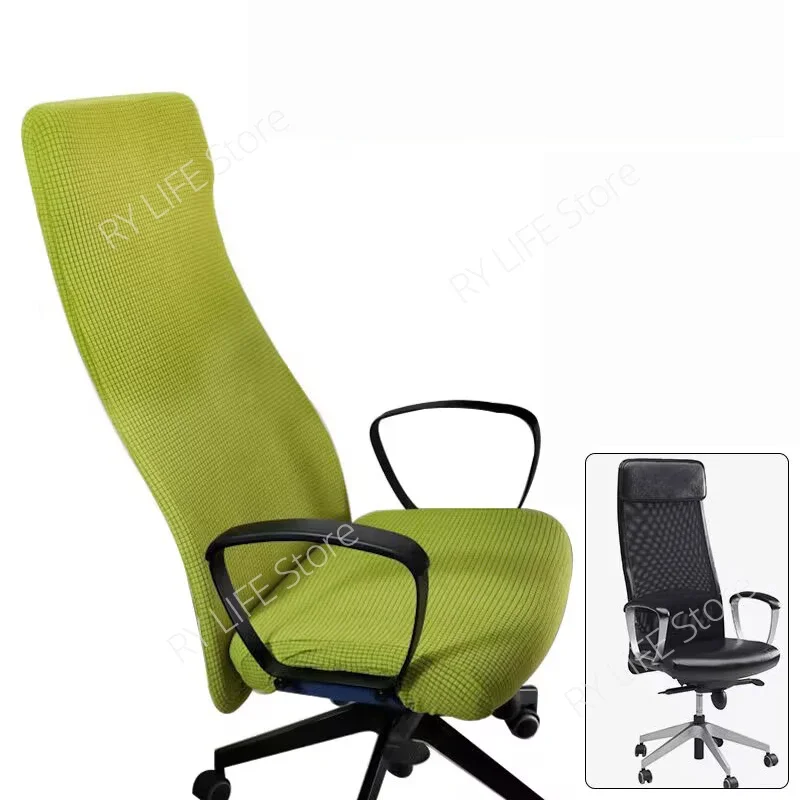 Funda elástica a prueba de polvo para silla de oficina, cubierta para asiento de ordenador, funda para sillón