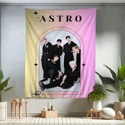 Korea Kpop A-Astro Banner Printed Large Wall Tapestry Hanging Tarot Hippie Wall Rugs Dorm Home Decor