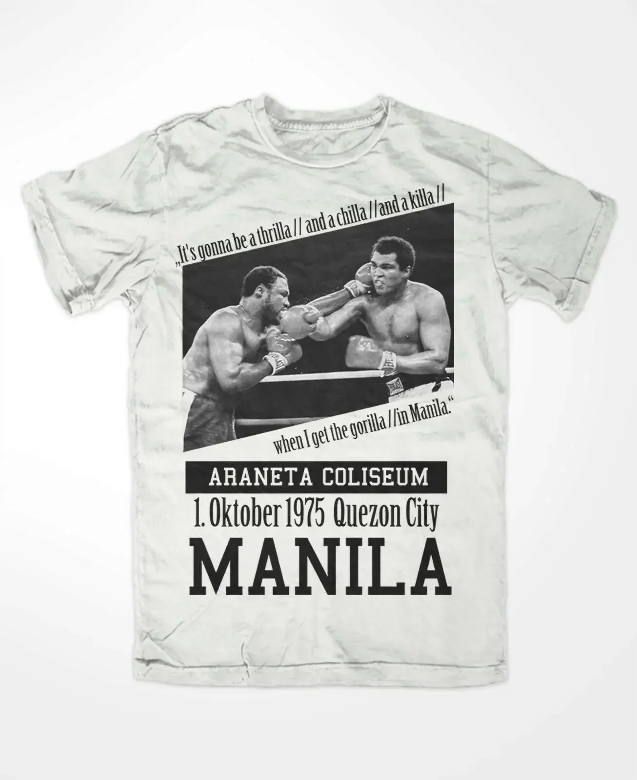 T-Shirt Muhammaadd Allii 3, King of the Ring, Boxing, KO, Thrilla in Manila, Greatest- show original title