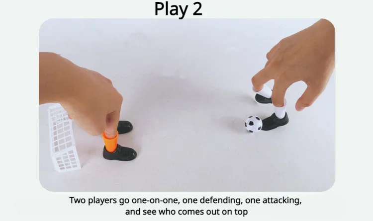 Finger Football Game Set Two Goals Funny Family Party Soccer Toy for Fans Club Gifts Kid Table Game Fun and Entertainment