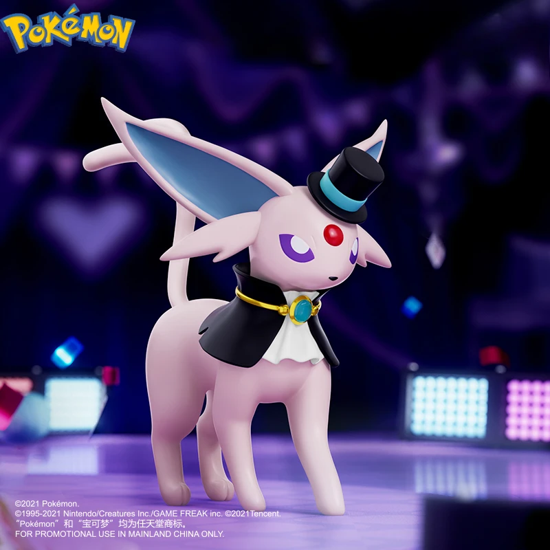 Pokemon Gathering Series Model Animation Peripheral Espeon Scene Decorative Ornaments Children's Toys Figures Birthday Gifts