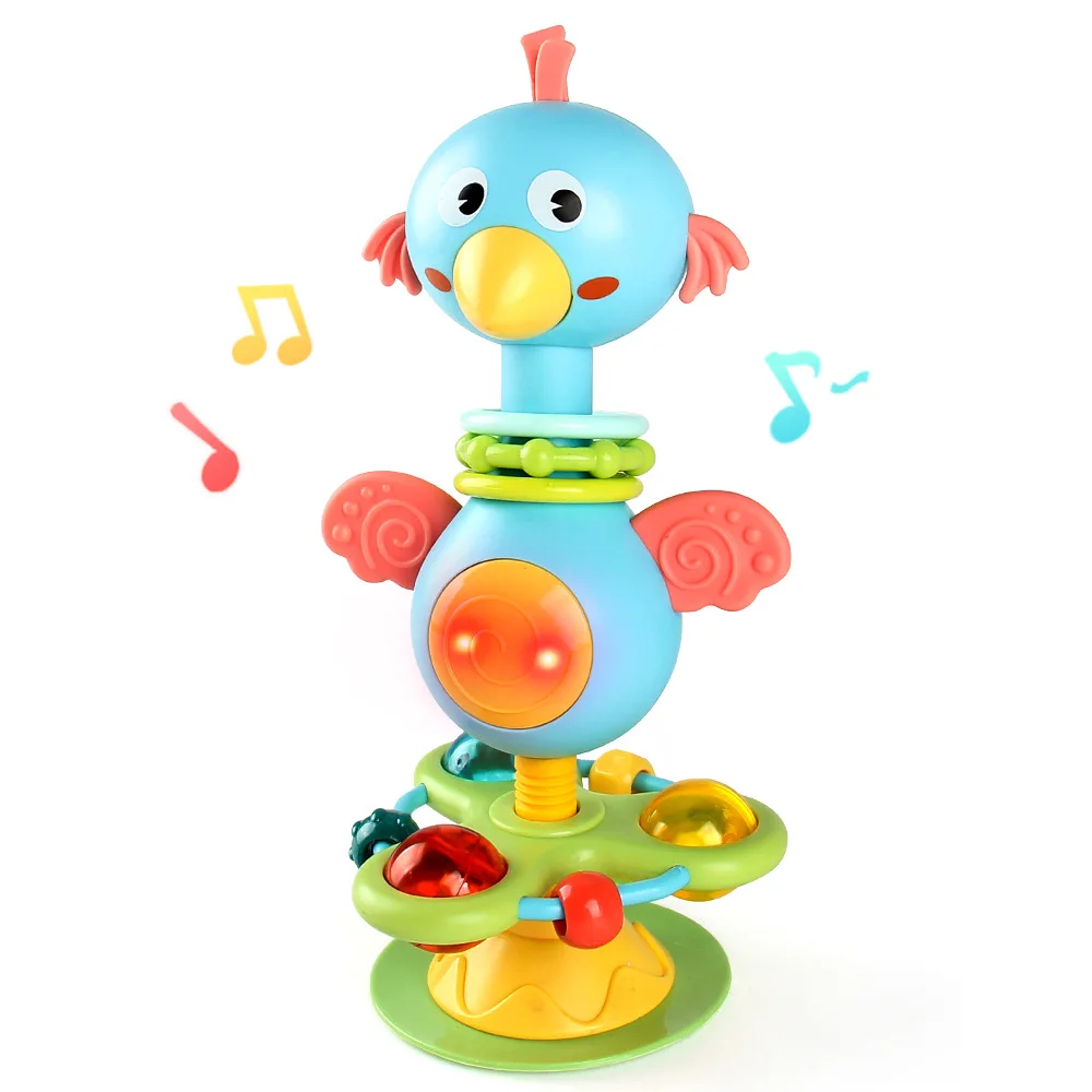 Baby cartoon soothing ringing toy fun sound effects nursery rhyme baby dining table suction cup puzzle early education toy