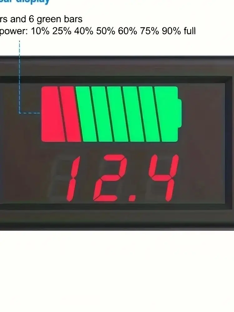 12V 24V 36V 48V 60V Auto Batterij Laadniveau Indicator Lithium Batterij Capaciteit meter Tester Display LED Tester Voltmeter - afbeelding 2