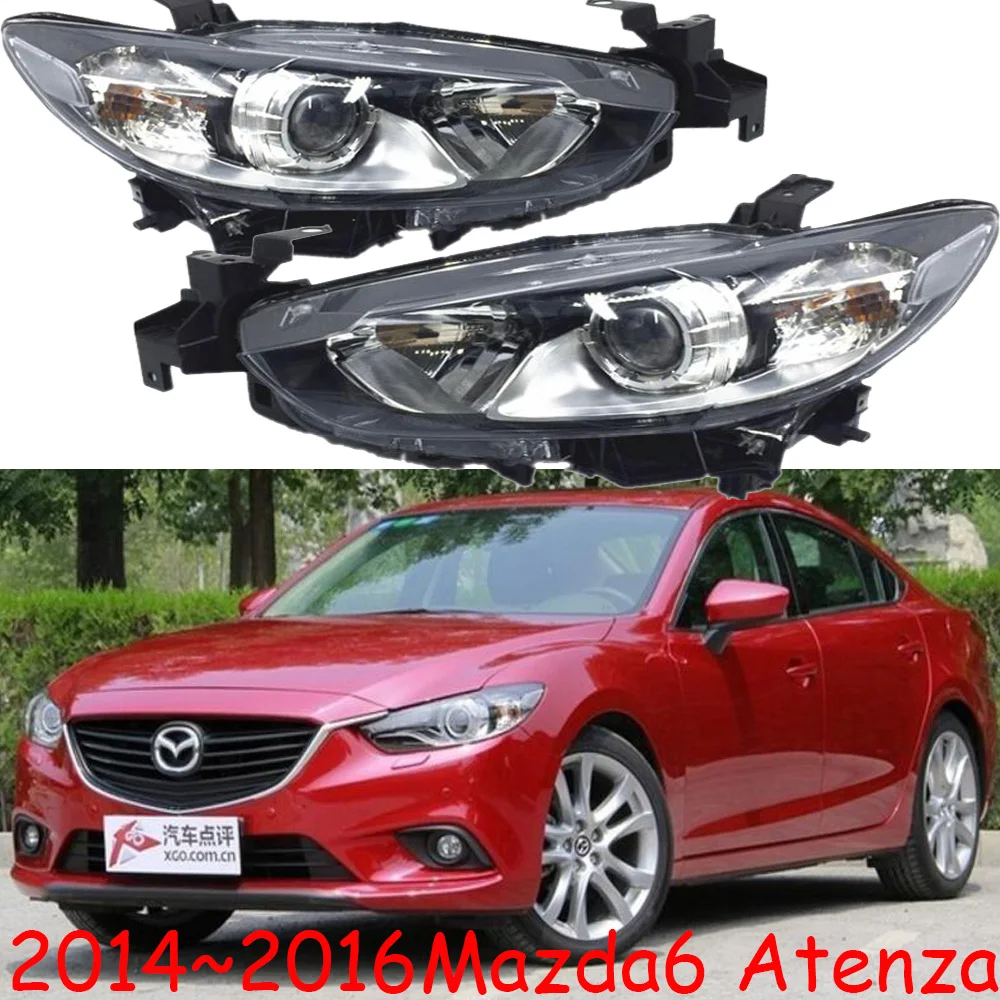 

1pcs car Styling head lamp for Mazda 6 Headlight 2014~2016, halogen bulb car bumper lamp for Mazda6 Atenza Headlights Head Lamp