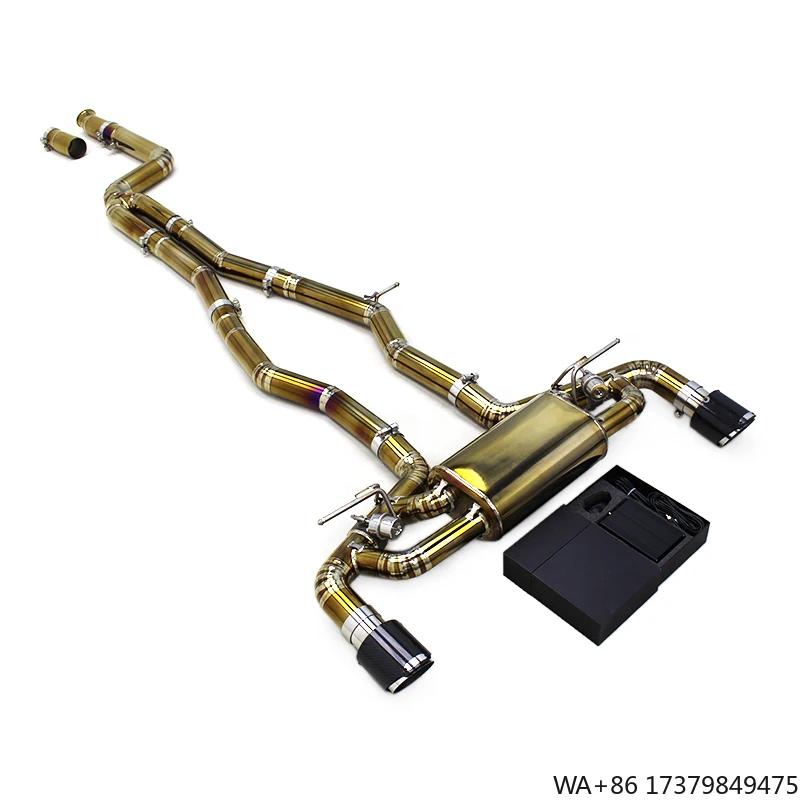 

Custom Catback Exhaust for BMW M340/M340i/M440/M440i G20 3.0T 2019-2023 Factory Valvetronic Exhaust System Gold Titanium Pipe