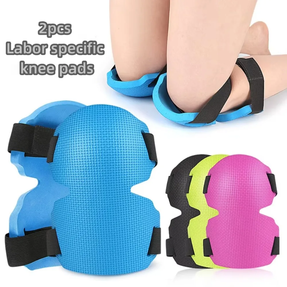 2pcs Extra Thick Foam Knee Pads for Gardening Heavy Duty Adjustable Straps Knee Protectors for Men And Women Roofing Floor Work
