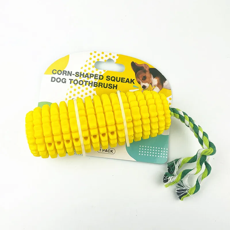Dog Toy Tpr Bite Resistant Simulation Sound Corn Bite Dog Toy