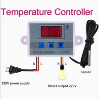 XH-W3002 10A 12V 24V 110V 220V AC Digital LED Temperature Controller For Incubator Cooling Heating Switch Thermostat NTC Sensor