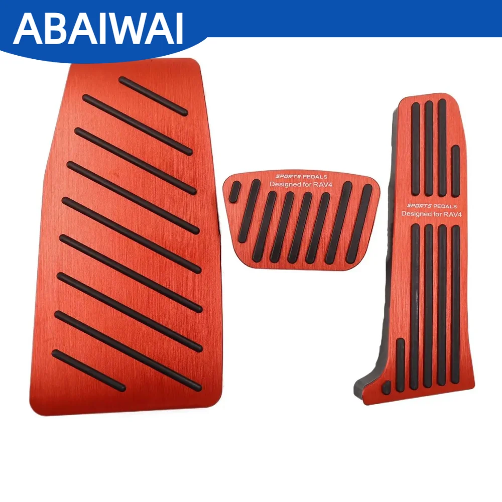 ABAIWAI Car Pedals For Toyota RAV4 RAV 4 2026 2027 2028 3D Interiors Aluminum Alloy Rubber Brake Accelerator Car Accessories Aut