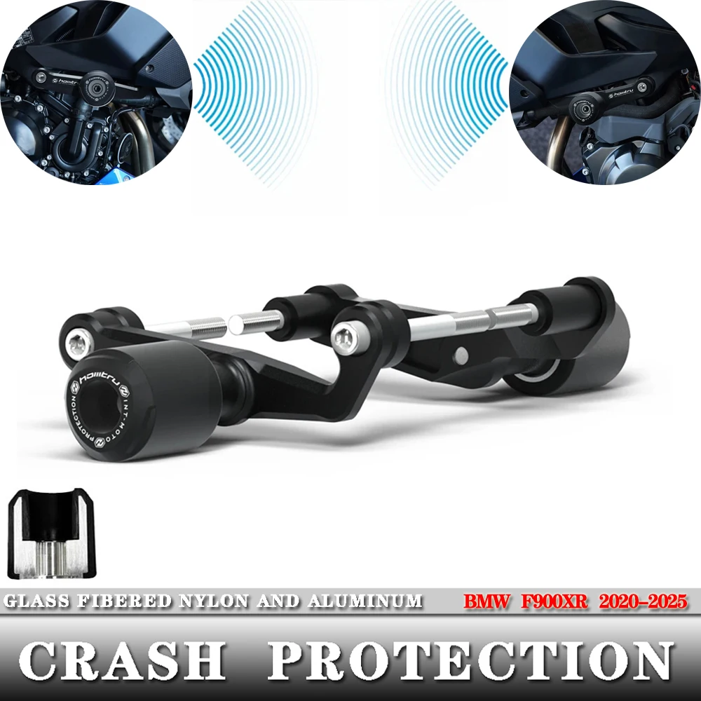 

For BMW f900xr F900XR 2020 2021 2022 2023 2024 2025 Motorcycle Frame Sliders Crash Protection Aluminum+Nylon Fiberglass