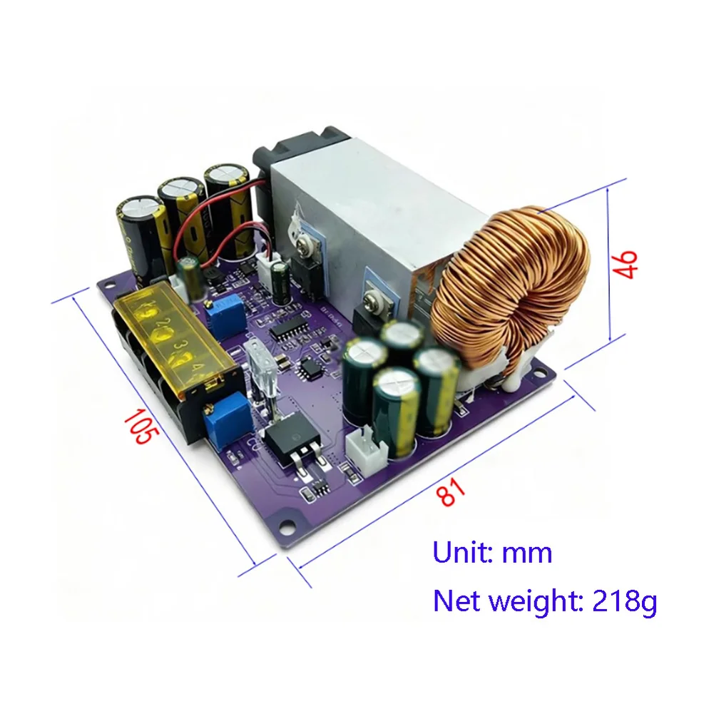 High Efficiency Solar DC Step Down Module 18-90V To 2-60V 25A Adjustable For Battery Charging Alternative Energy Supplies
