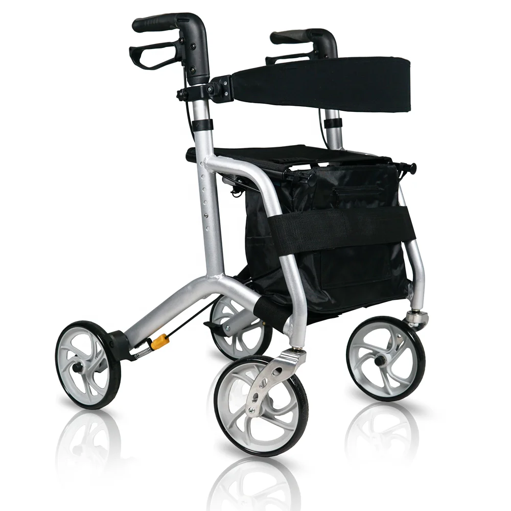 

Adults Walker Rollator Folding Aluminum Frame With Seat For Elderly