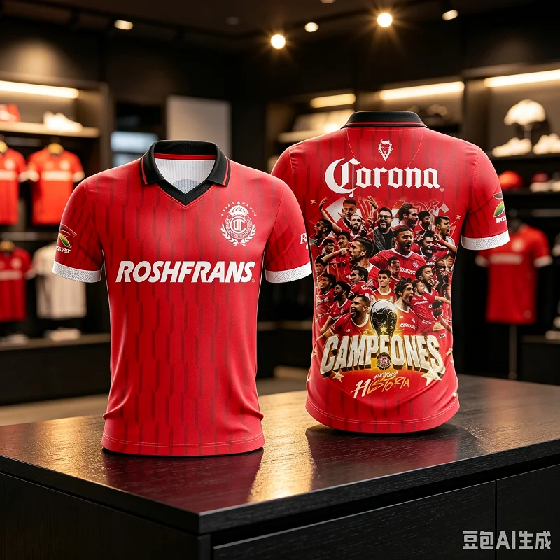 2026 Neues 2-Stil Deportivo Toluca Fußballtrikot Kurzarm Mexikanisches Match-Trainings-Fan-Fußballuniform Erwachsenen-Sportshirt – Detail 6