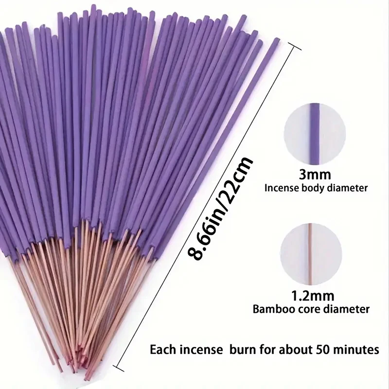 New Lavender Aromatherapy Wood Sticks 8.66 Inches Home Decoration Hotel And Spa Atmosphere Perfect Choice image 5