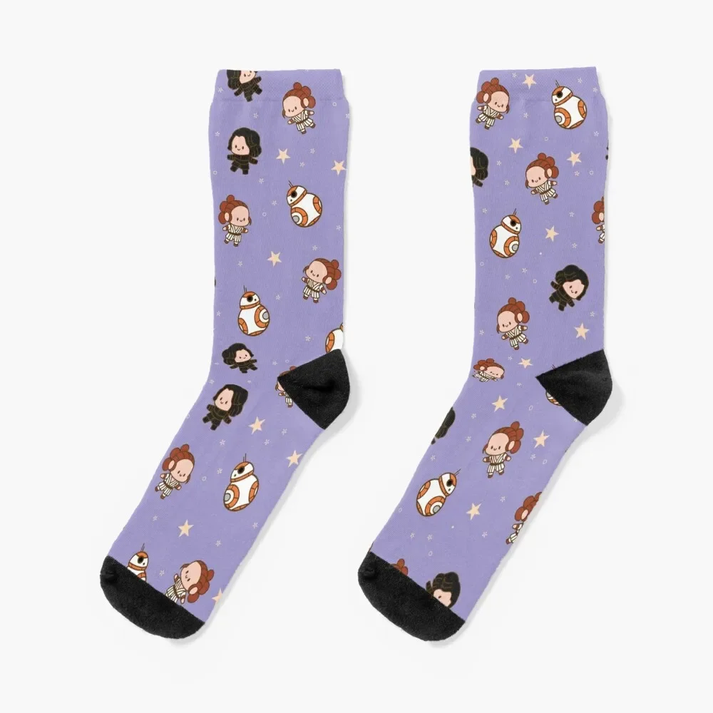 Reylo Adventure - Purple Socks Wholesale sheer Socks Man Women's