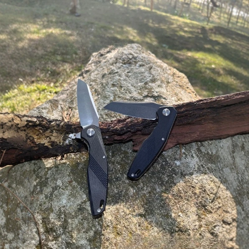 ZD012 Coltello da sopravvivenza tascabile pieghevole da campeggio esterno Escursionismo tattico D2 Lama Utilità portatile Frutta Coltelli per utensili EDC per autodifesa
