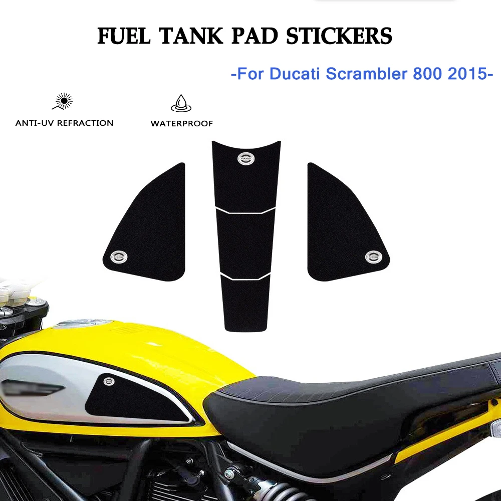 

Motorcycle Fuel Tank Pad Sticker Decals Set Scrambler800 Gas Knee Grip Traction Pad For Ducati Scrambler 800 2015-2022 2023 2024