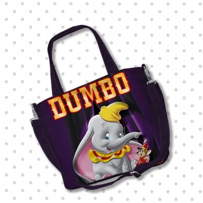 Disney Dumbo Anime torby na ramię dostosowane Cartoon torba na zakupy na co dzień torebka do przechowywania torebka prezent