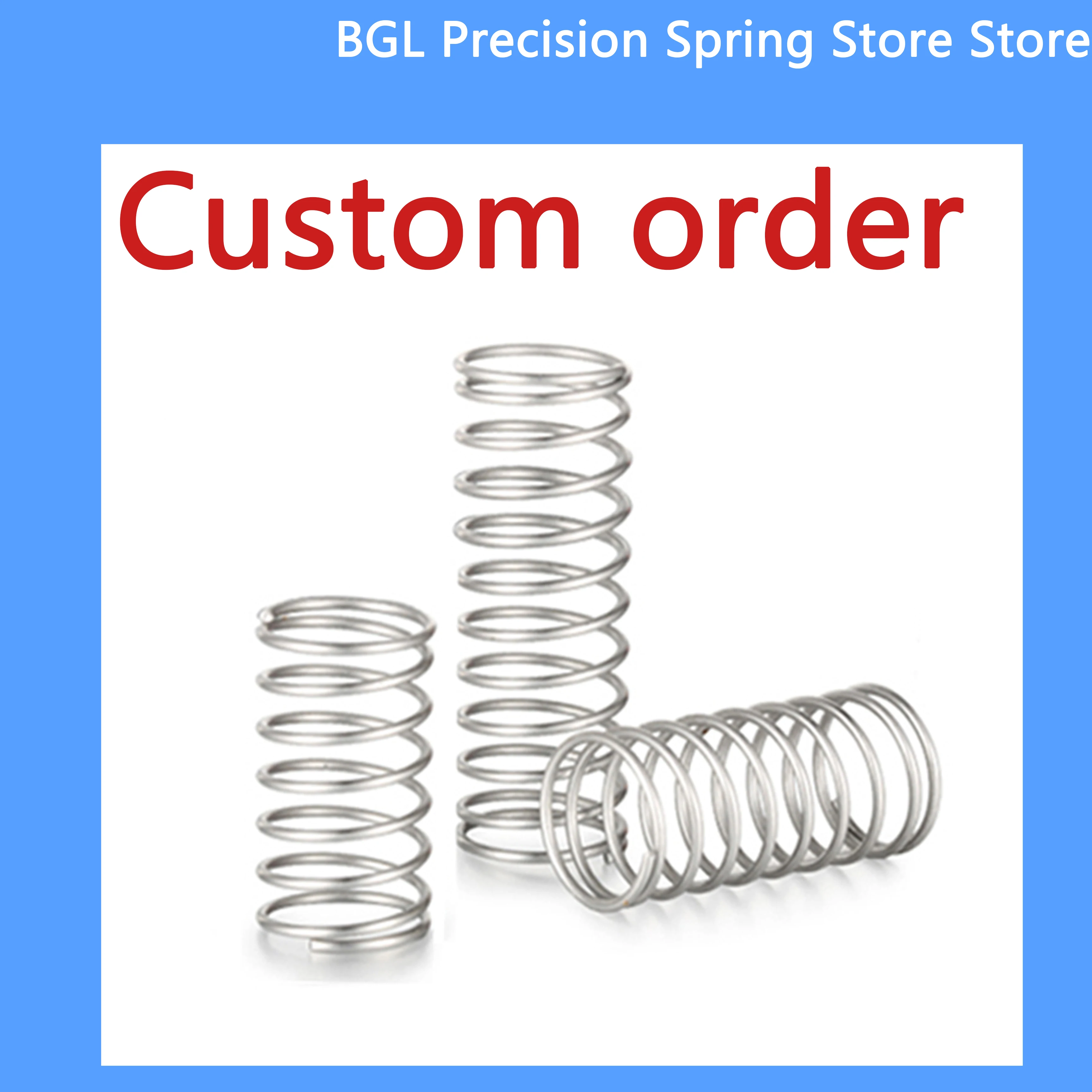 Custom order|Compression spring 0.75*10*120 30 voltas, 10pcs