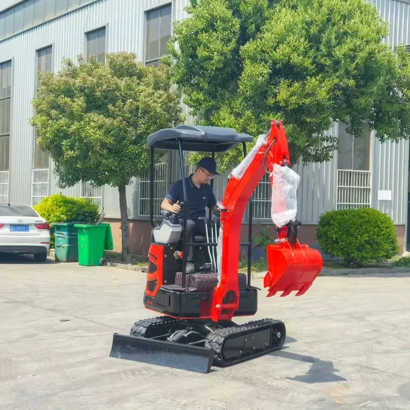 Versatile 1.8T Small Digger for Trenching Cable Laying Water Pipe Installation Utility Infrastructure Development Tool