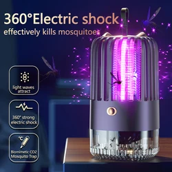 Mosquito Killer Lâmpada Mudo Armadilha De Insetos Elétrica USB Recharg Fly Bug Zapper Radiationless Mosquito Repelente Para Quarto Ao Ar Livre