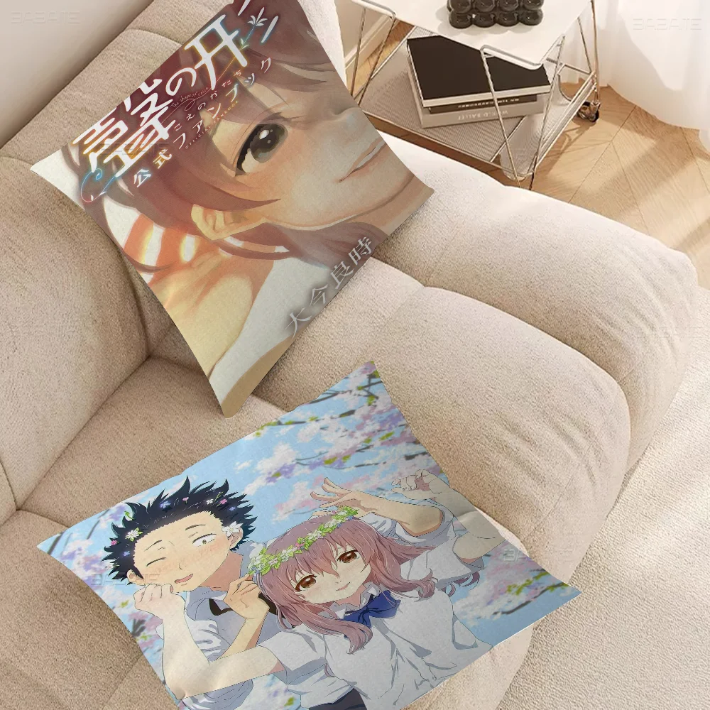 A Silent Voice Maple Design Cushion Cover Happy Autumn Harvest Decor Holiday Decorati Pillow Cover