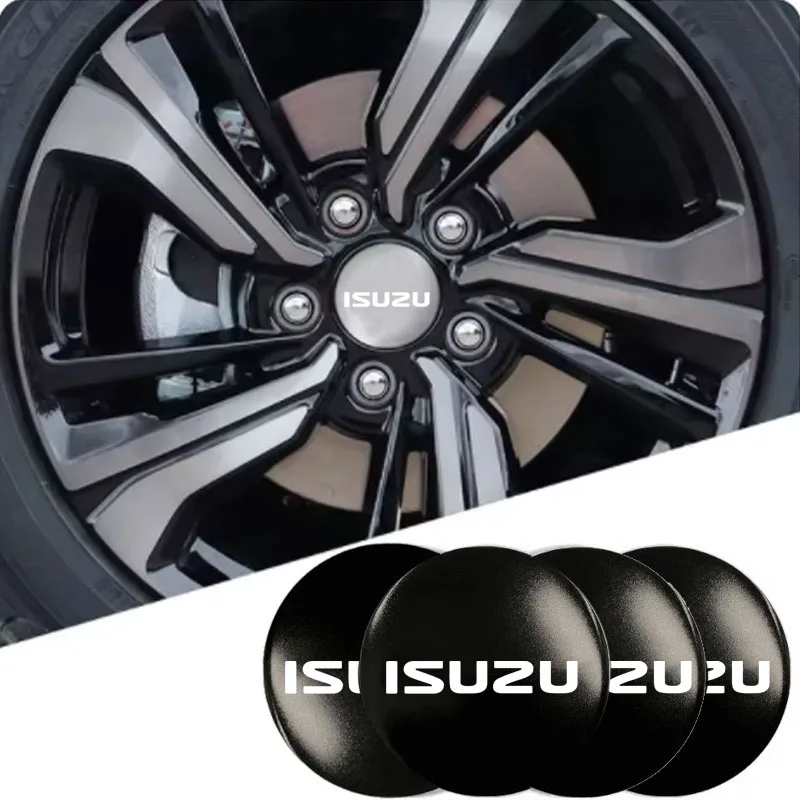 

4 шт., наклейка с логотипом на крышку ступицы автомобиля для Isuzu D-MAX D MAX Dmax I II PANTHER ASCENDER 4X4 WFR VAN NFR ATV TROOPER, автомобильные аксессуары